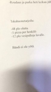 Yllättävä käänne majoituksen suhteen...